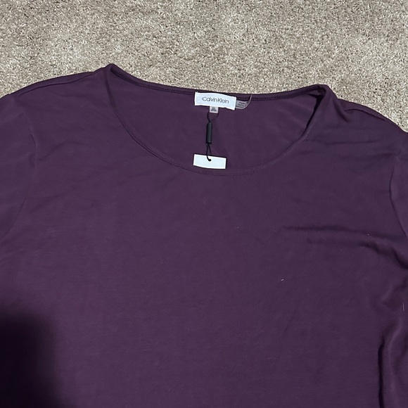 Calvin Klein Purple Long Sleeve Top - Picture 4 of 6